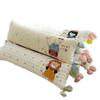 2026 All-Cotton Double Layer Embroidered Bolster Pillow - Washable Long Pillow for Kids
