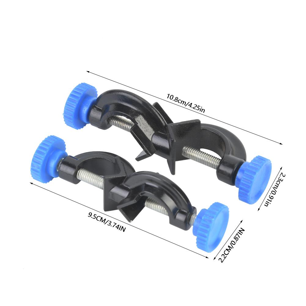 2 Pcs Aluminum   Clamp,   Stand Clamp Holder with Screw for Fixing, for  oratory and Home Use