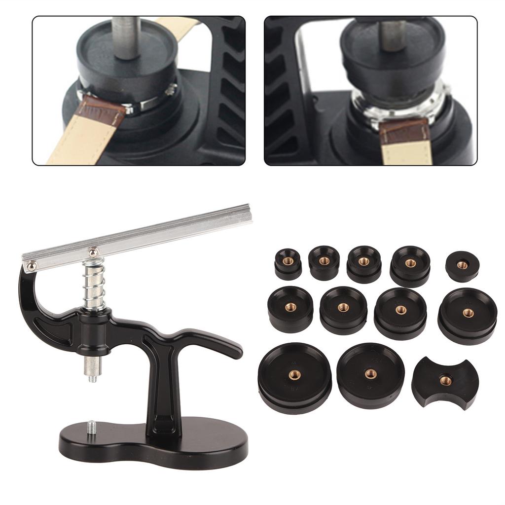 Инструмент для ремонта часов для пресса задней крышки часов, замены батареи с 12 матрицами