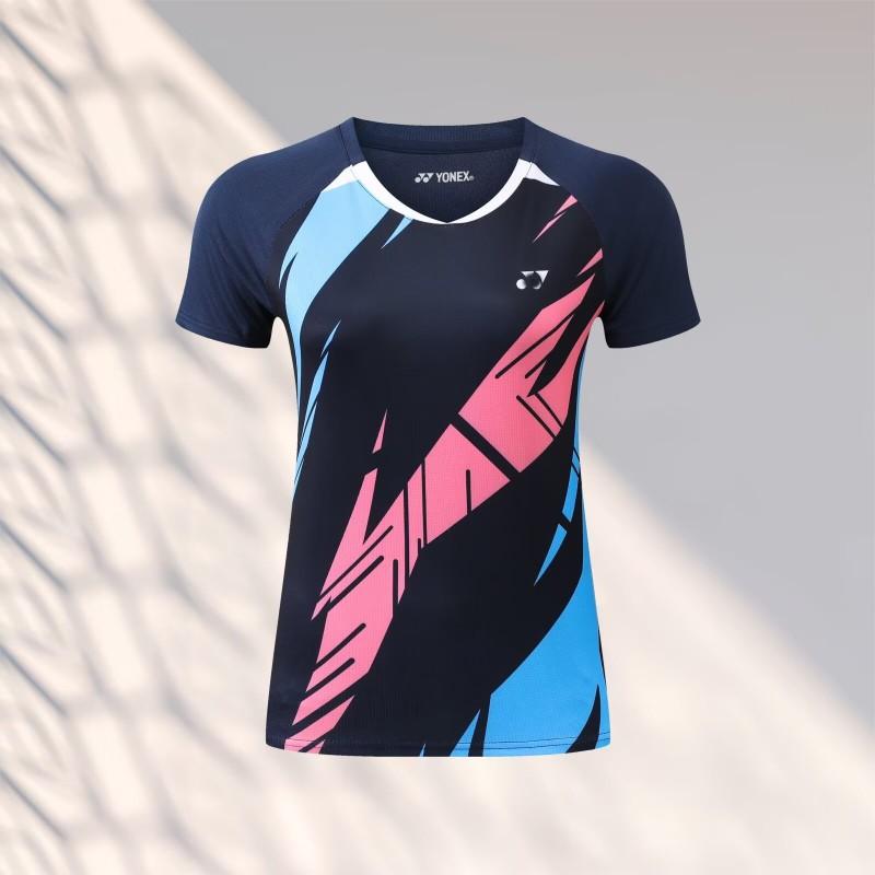 Quick-Dry Badminton Shirt Unisex Short Sleeve Sport Tee Breathable Competition Top Training