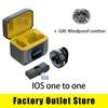 Wireless Lavalier Bluetooth Microphone Portable Audio Video Recording Mini Mic Noise Canceling For Gaming Phone Type-C PC Live