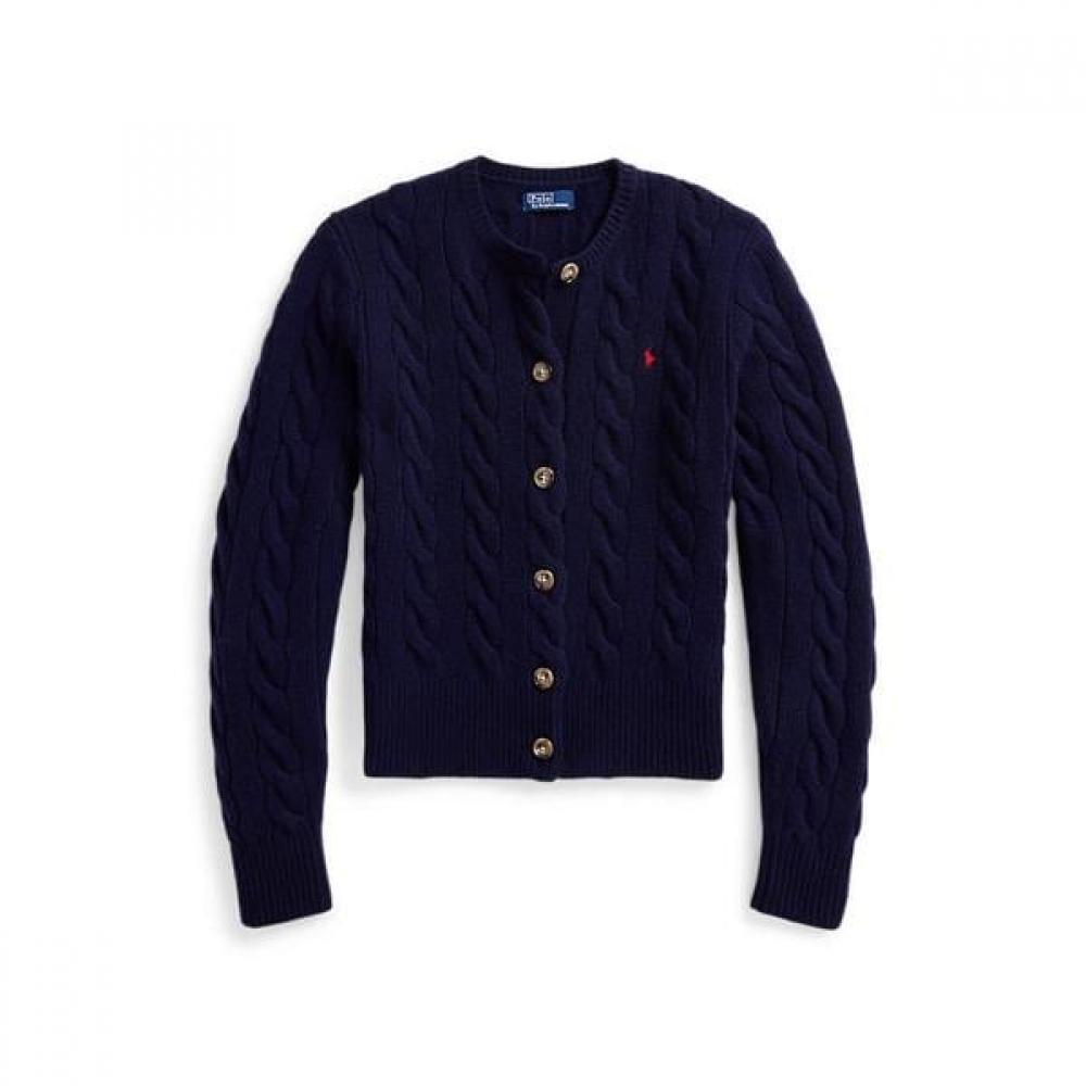 Polo Ralph Lauren Women Cable Knit Wool Cashmere Cardigan Wmposwendw20294400