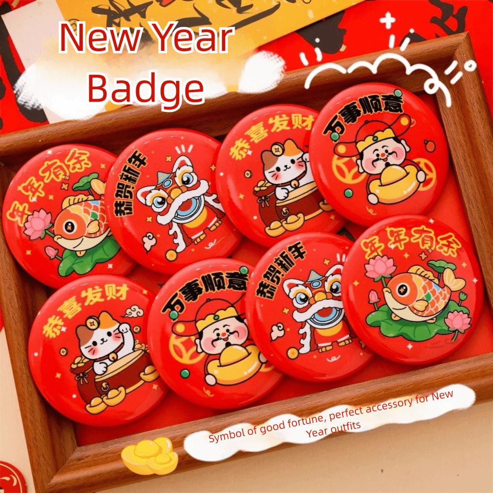 High Beauty Brooch Decoration Badge Cute Design New Year's Badge Children Party