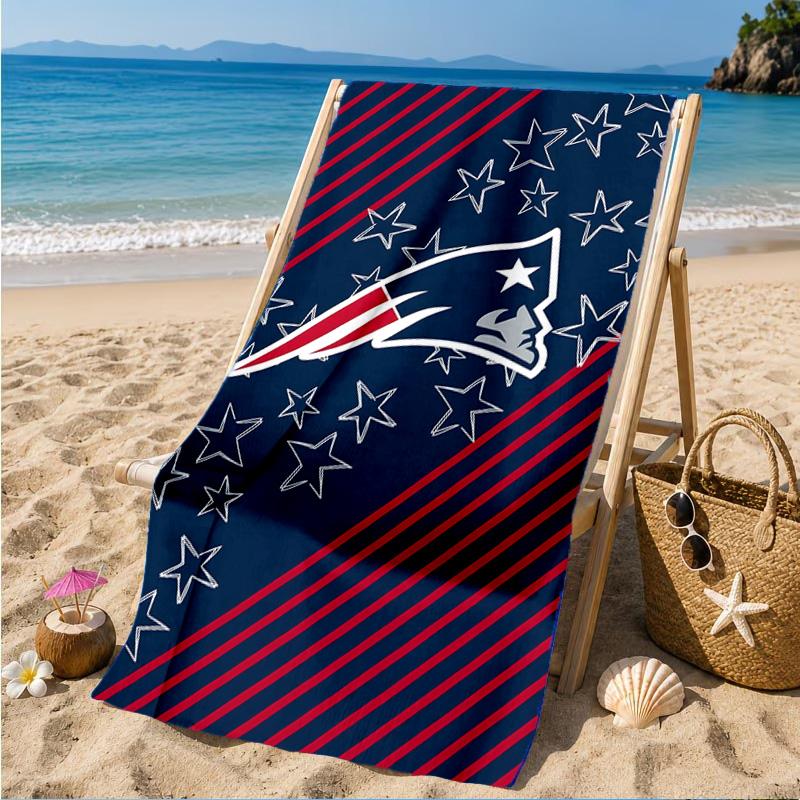 New England Patriots Gear Beach Towel, Quick-drying, Easy to Care for, Suitable for Both Fitness and Beach Vacations,Sports Essential