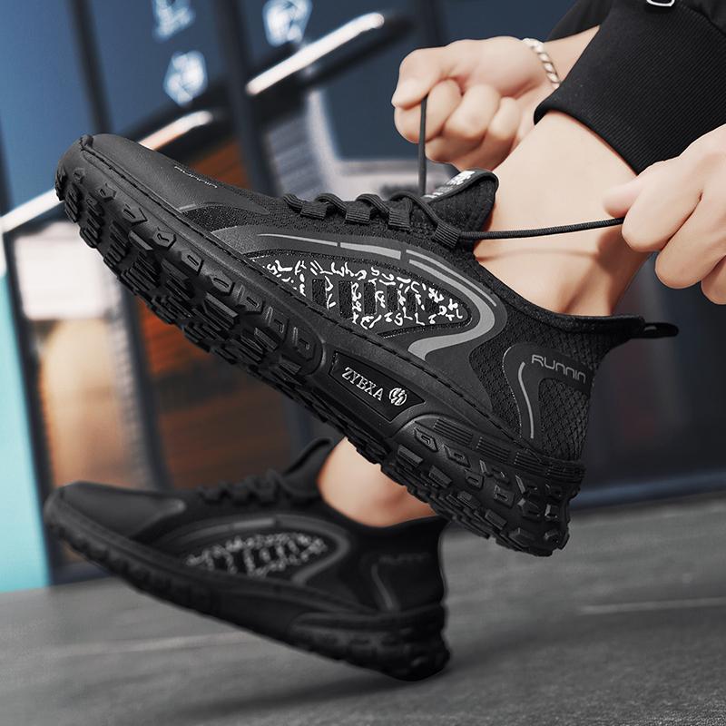 Модная мужская легкая сетчатая дышащая повседневная спортивная обувь летняя мягкая подошва удобная противоскользящая уличная обувь для бега мужские кроссовки