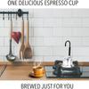 Aluminum Zinc Zinc Alloy 1 Cup Coffee Pot Space Saving Italian Coffee Machine  Home Parties Travel