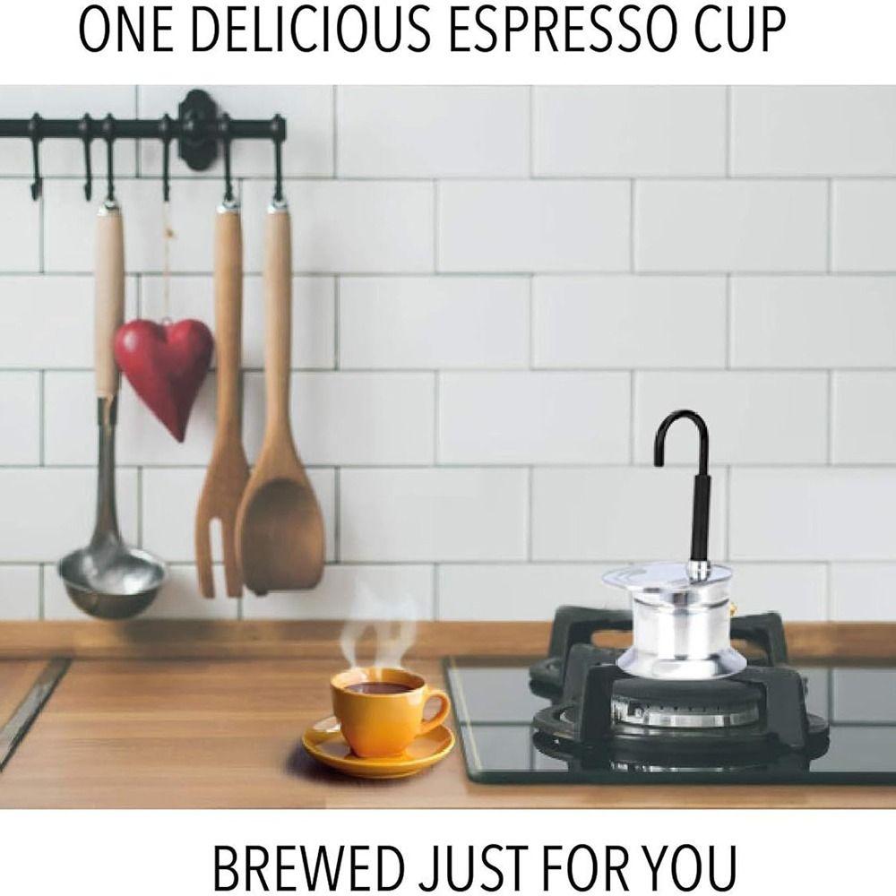 Aluminum Zinc Zinc Alloy 1 Cup Coffee Pot Space Saving Italian Coffee Machine Home Parties Travel