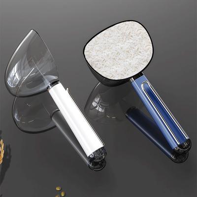 Бытовой многофункциональный пищевой совок, мерный стакан, мерный стакан для муки, лопата большой емкости для зерна с уплотнительным зажимом