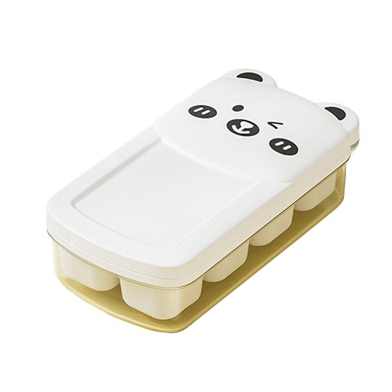 Small Ice Cube Trays With Lid And Bin,8 Cubes Each, Easy Release And Stackable,Ice Cube Tray For Mini Fridge, For Coffee,Lemon