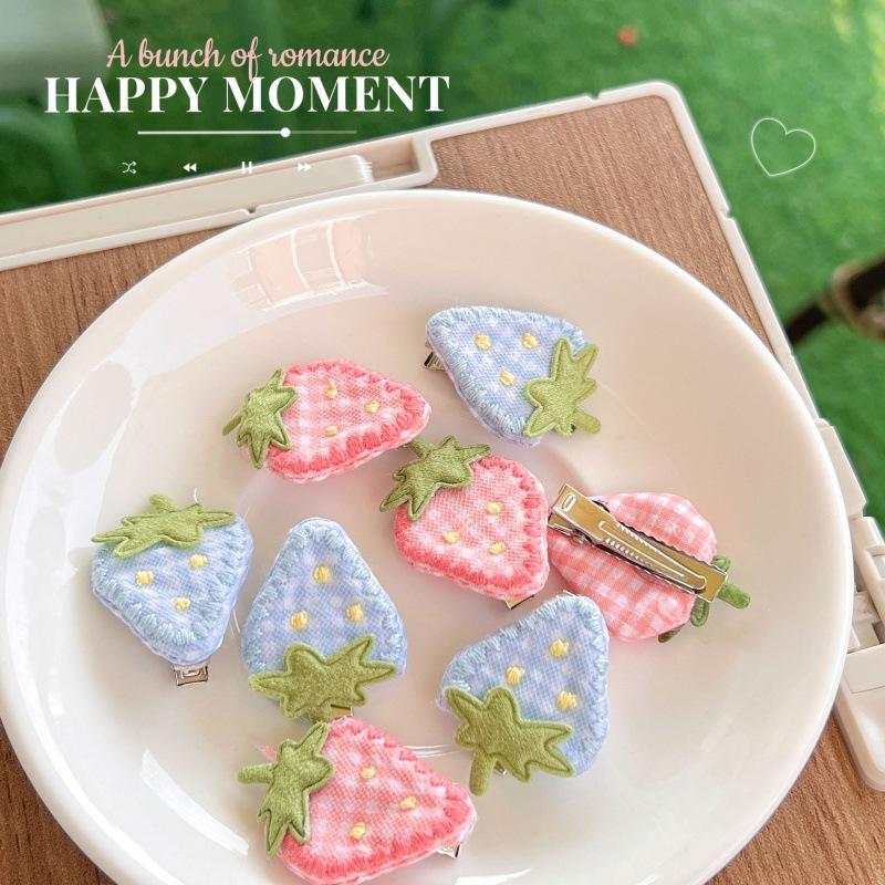 DIY плед, милый клубничный бант, заколка для волос, универсальные фрукты, аксессуары для волос, обувь, одежда, сумки, шапки, аксессуары