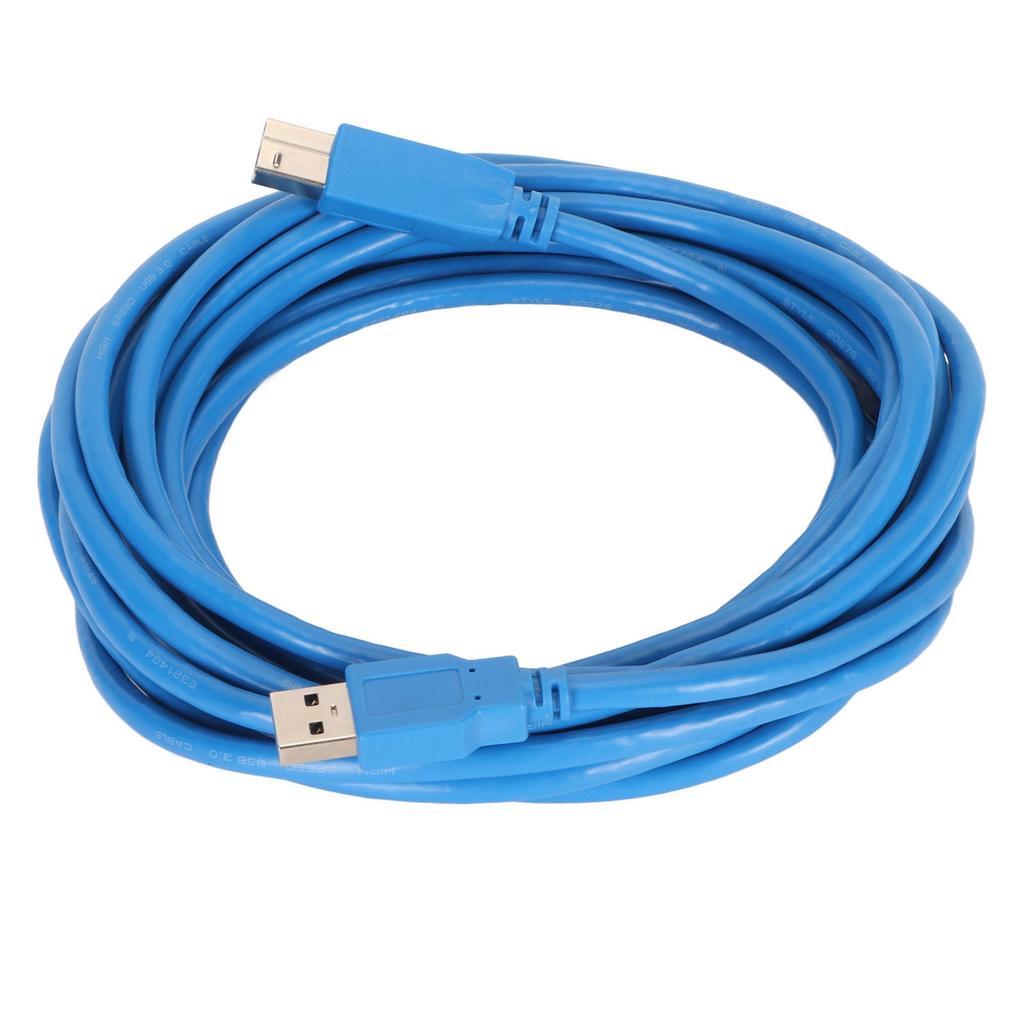 USB 3.0 Cable A To B Male To Male High Speed Square Opening Printer Accessories 5meter