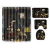 Thriller Skull Bathroom Shower Curtain Floor Mat Toilet Cover Foot Mat Four-Piece Set