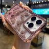 3D Модный Электроplated Бабочка Блеск Алмазный Чехол для Телефона для IPhone 17 16 Pro Max 15 14 13 12 11 Прозрачная Задняя Крышка