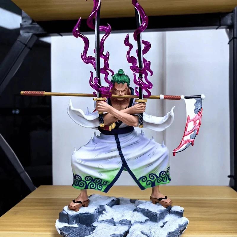 Фигурки GK Roronoa Zoro Inferno Ghost Chopper, аниме, ПВХ модель, коллекция, орнамент, игрушки на день рождения