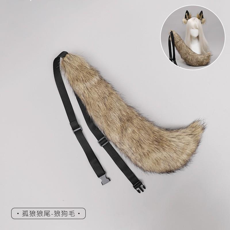 Cute Plush Wolf Ear Headband Cosplay Anime Party Accessory Unisex Soft Hairband