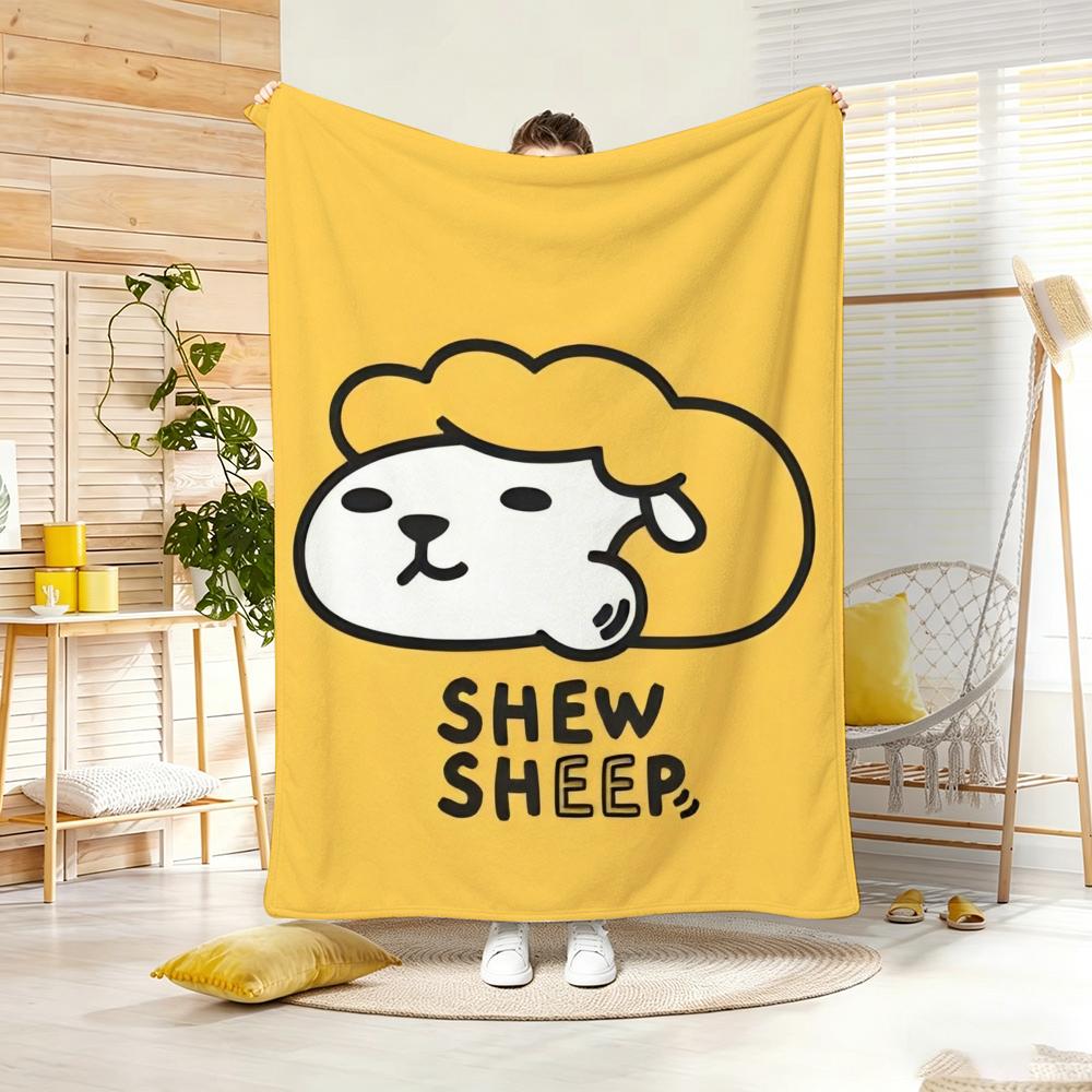 Аниме ShewSheep Мягкое теплое плед-покрывало для спальни, гостиной, кровати, путешествий, кемпинга, пикника, подарок