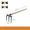 Manganese Steel 3-Tooth Garden Rake
