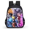 NARUTO Аниме Молодежный Рюкзак Повседневный, С Регулируемым Плечевым Ремешком и Передним Карманом, Легкий и Прочный, для Мальчиков и Девочек Возраста 5-11 лет