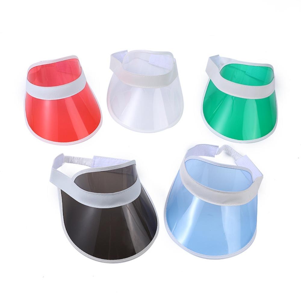 Sun-Proof Transparent Sun Visor Hat Flexible Sun Cap Fashion Sunshade Hat Unisex