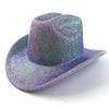 Западная ковбойская шляпа Мужская и женская Стиль меньшинств Сценическая джазовая шляпа Широкополая цилиндр