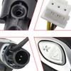 Automatic Gear Shift Knob Shifter Lever Gear Stick for Ford Focus Kuga Mondeo Ecosport Fiesta 2013-2015 Head Black Silver
