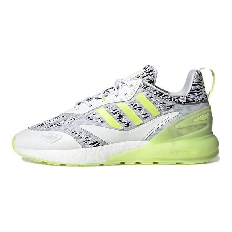 adidas ZX 2K Boost 2.0 Digi — кроссовки унисекс White Pulse Lime Cloud-White GW0624