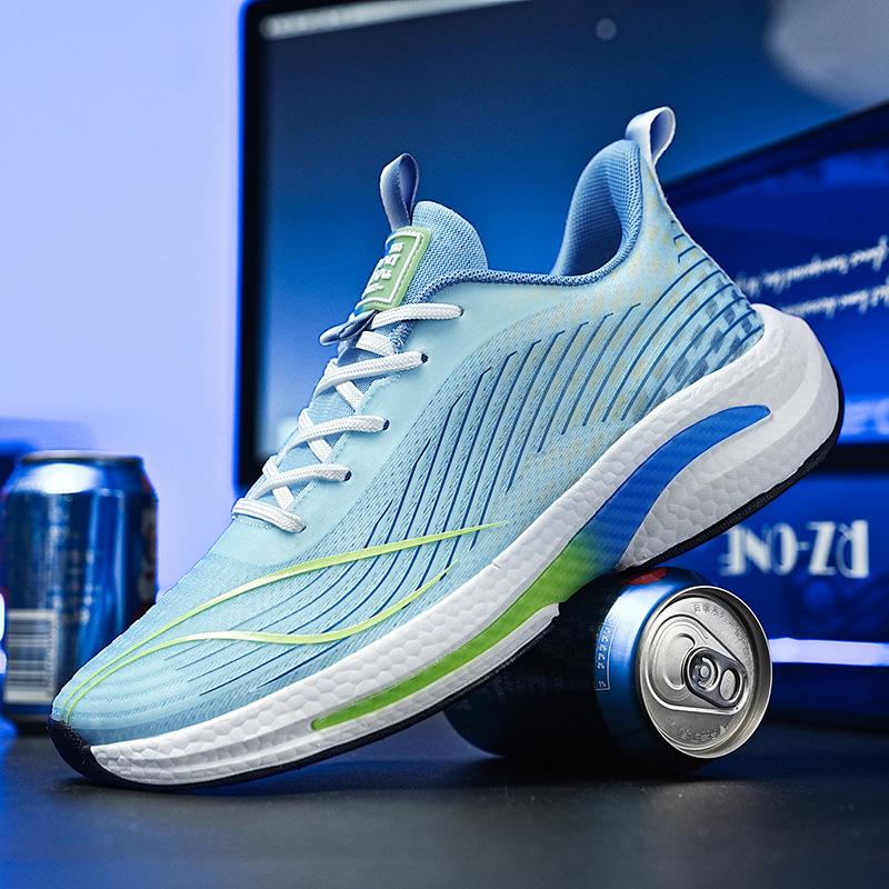 Кроссовки Mesh Popcorn Sports Shoes для бега у мужчин, летние дышащие спортивные кроссовки для поступления в старшую школу