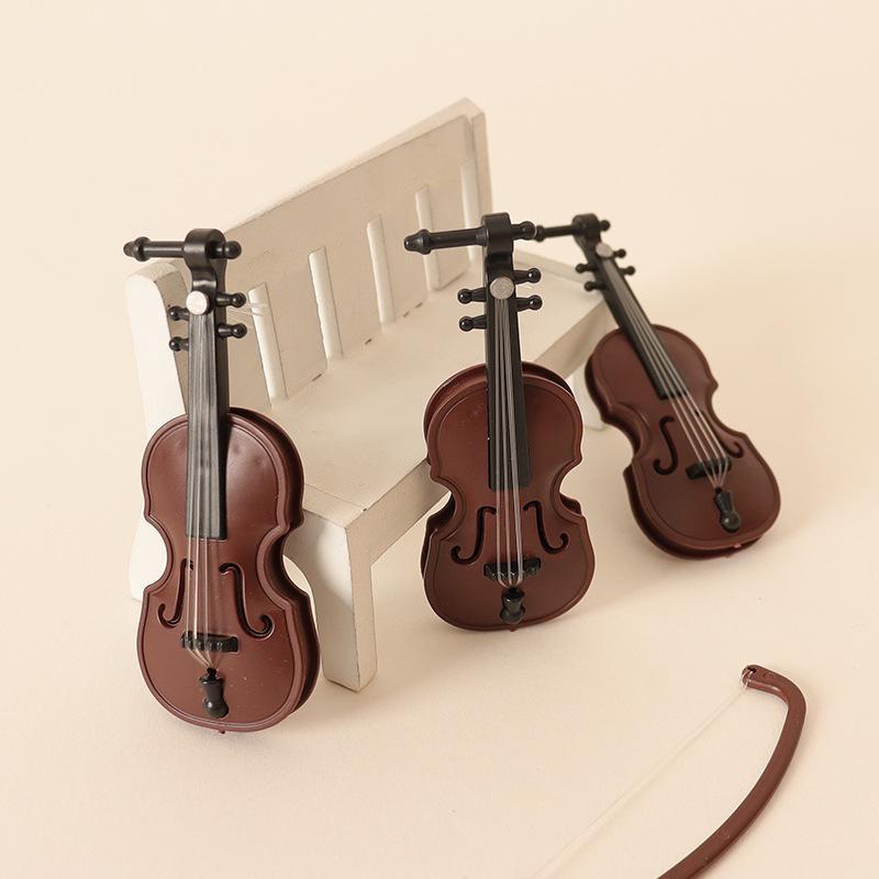 Miniature Dollhouse Violin Prop for OB11 Scene