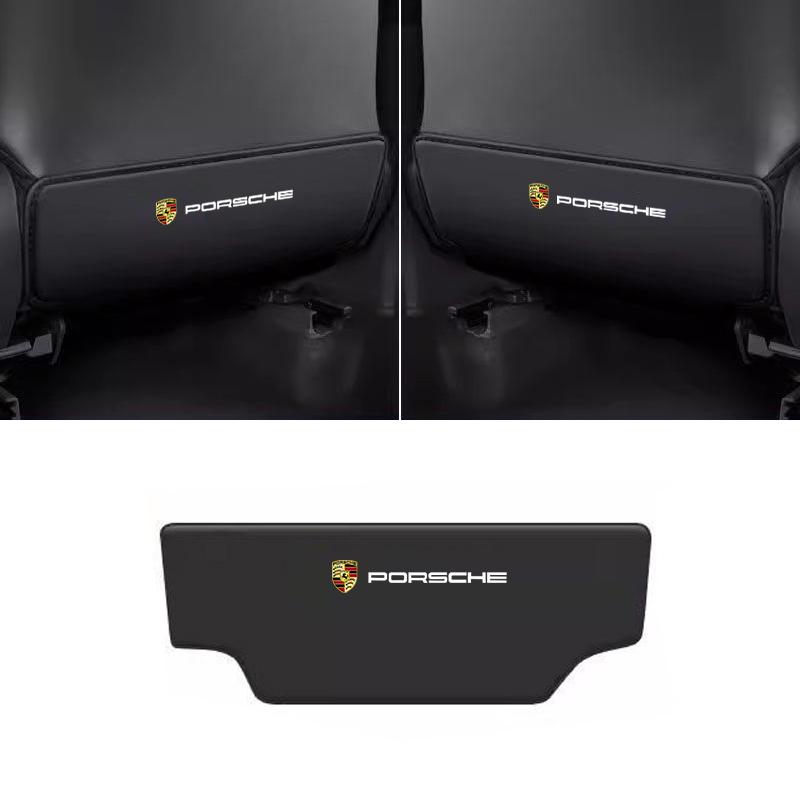 AABKW1 Car Seat Back Protector Mat Anti Kick Pad Cover For Porsche 911 Cayenne Cayman Panamera Macan Taycan Boxster Styling Accessories