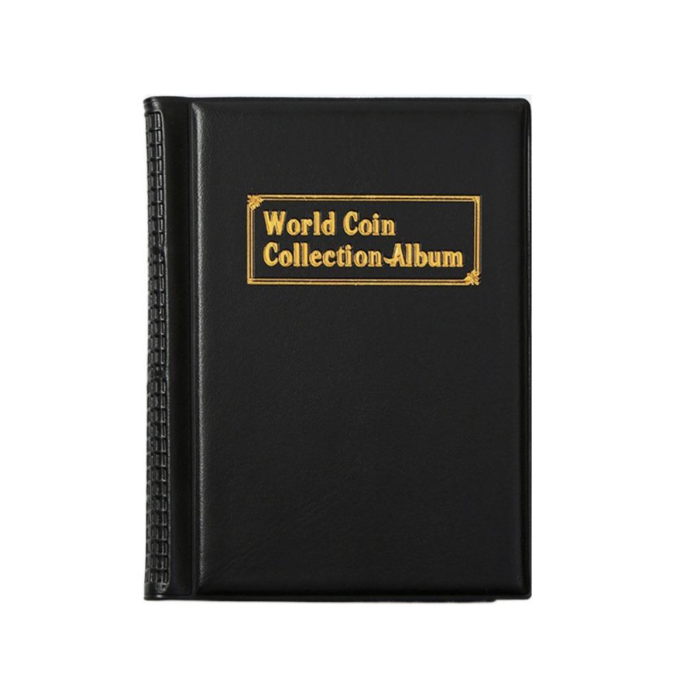 PVC Film Coin Collection Book PU Leather Storage Bags Premium Collecting Money Organizer  Gifts