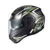 Motorcycle Helmet System RYUKI ENERGY Flat Black Yellow (Size M)