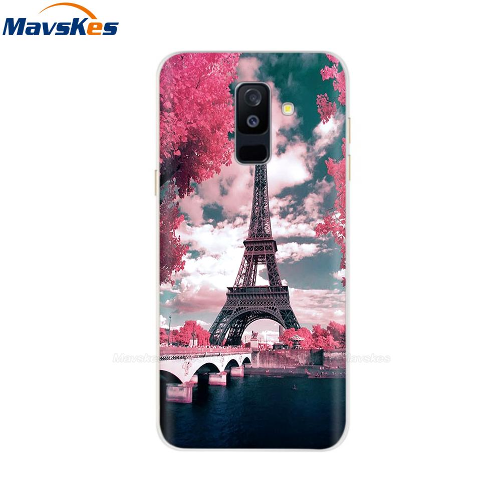 Силиконовый чехол для Samsung Galaxy A6, чехол для двух SIM-карт, Sm A600 A600f, чехол для Samsung A6 Plus A605 A605f, чехол