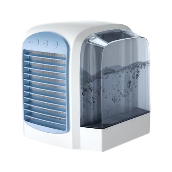 Персональный кондиционер с охлаждающим вентилятором и резервуаром для воды, 3 скорости, сильный воздушный поток, низкий уровень шума, настольный воздухоохладитель, вентилятор, генератор тумана