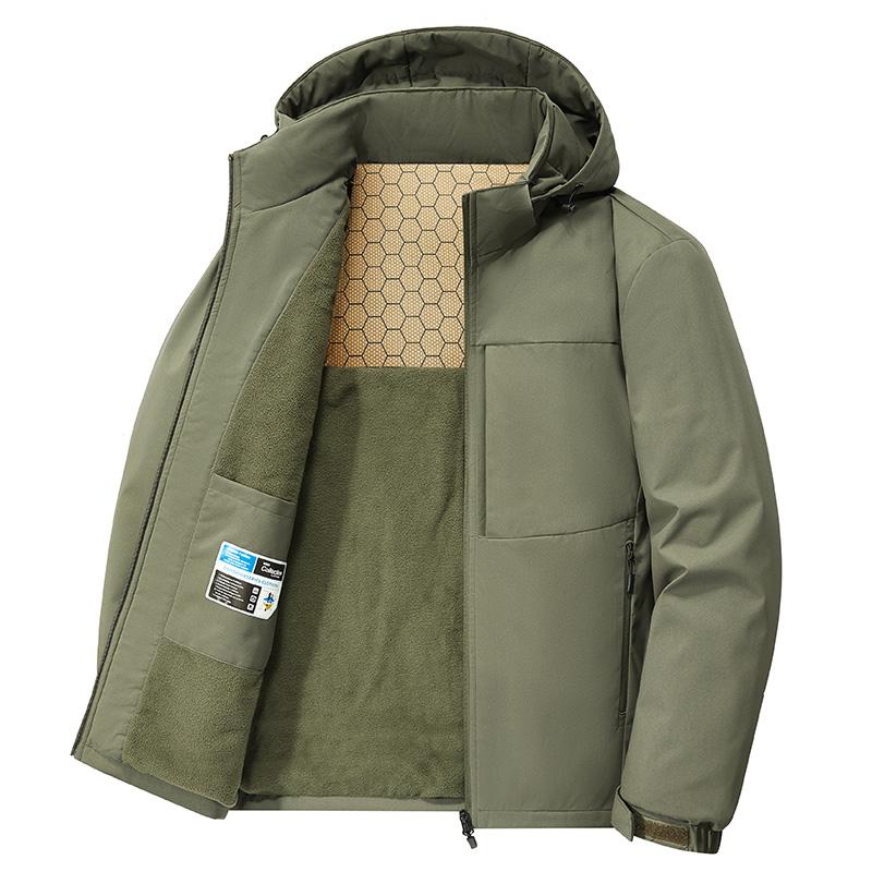 Мужские зимние тактические водонепроницаемые куртки SoftShell Мужское пальто с капюшоном Боевые Рыбалка Пеший туризм Кемпинг Альпинизм Лыжи Спорт на открытом воздухе C