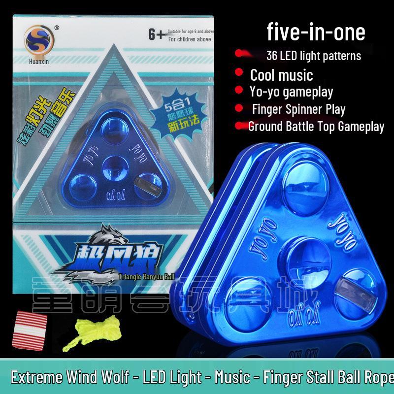 Чудо-девочка Светящийся металлический йо-йо с автоматической втяжкой для детей