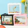 Transparent Acrylic Betta Fish Tank Net Celebrity Building Block Box Landscaping Desktop Office Goldfish Tank Creative Stall Jellyfish Tank