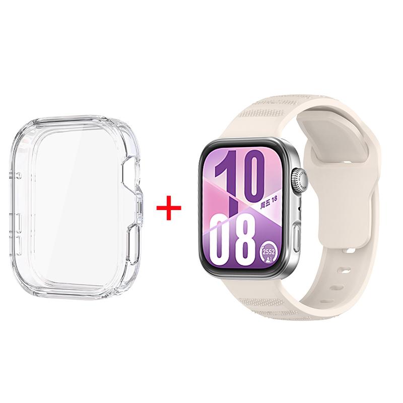 Case+SIlicone Band for Huawei watch Fit 4 pro Strap Smart watch Sport correas Bracelet for huawei watch fit 4 bands Accessories