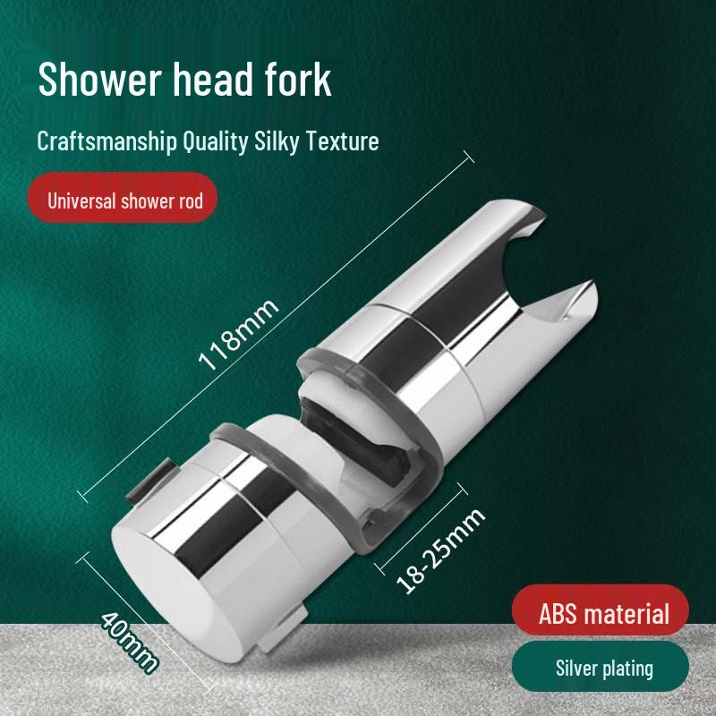 Adjustable No-Drill Shower Head Holder with Sliding Sleeve