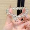 New Sweet Ice Through 10mm Bracelet Cute Cat Bell Girl 2025 New Bracelet