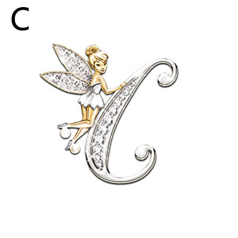 1PC Fashion Brooches Alphabet A-Z Corsage Handmade Gift Exquisite Jewelry Accessories KTY