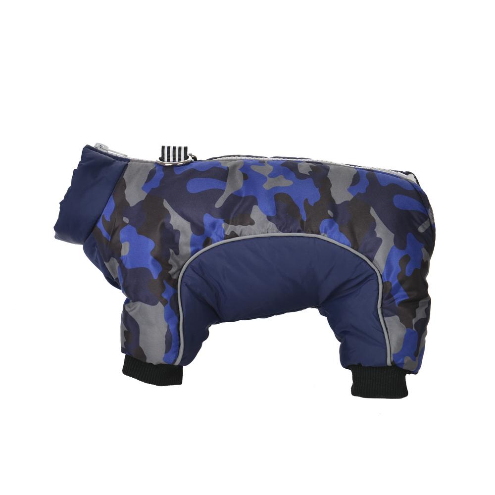 Dog Coat Pet Dogs Winter Warm Windproof Clothes Puppy Down Jacket Pet Clothes Four Legs Zipper Soft Dog Apparel Soft Dog Coat Jumpsuit for Dogs Cats