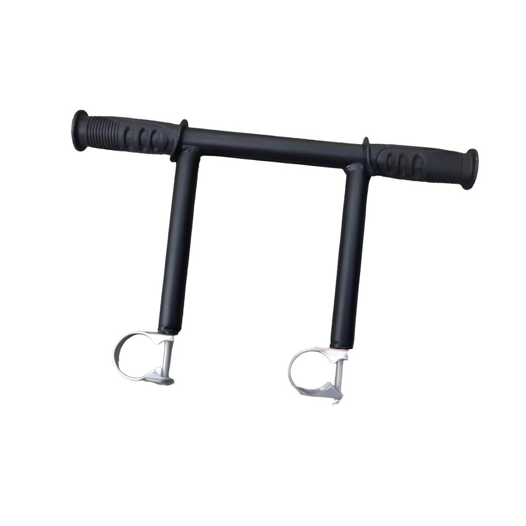 Universal Stroller Handle Extender Bar Adjustable Height Extension Armrest for Tall Parents Durable Metal Construction Fits Most Prams and Pushchairs