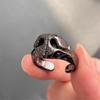 Легкое кольцо из сплава на животную тематику с гладкой отделкой, регулируемым отверстием, кольцо на палец для повседневных аксессуаров