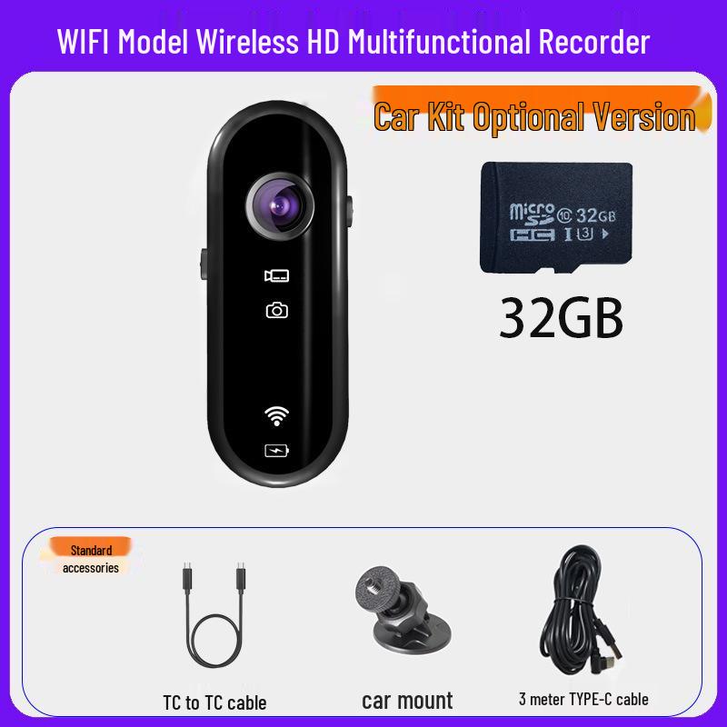 Экшн-камера для большого пальца для велоспорта и альпинизма - HD 1080p сверхширокоугольная