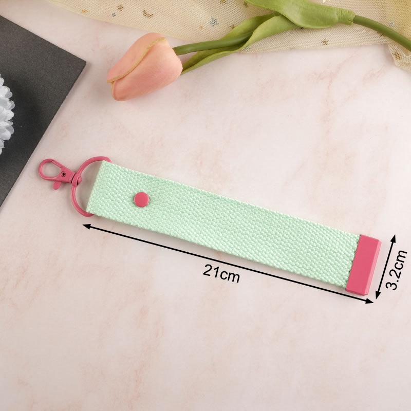 New Fashion Cotton Keychain Lanyard Car Keys Canvas Strap Keyring Schoolbag Backpack Pendent Key Chain Wrist Straps