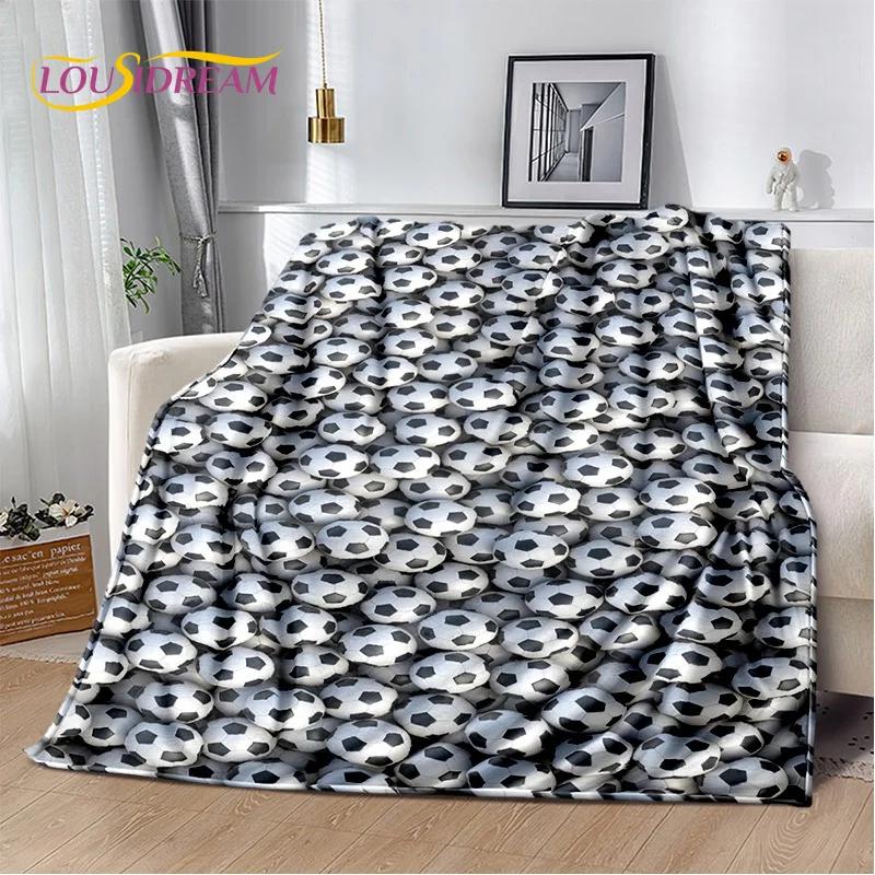 29 Стиль Футбольное поле Футбол Спорт Мультфильм Мягкое одеяло, Мягкий плед для дома Спальня Кровать Диван Дорожный чехол Детский подарок