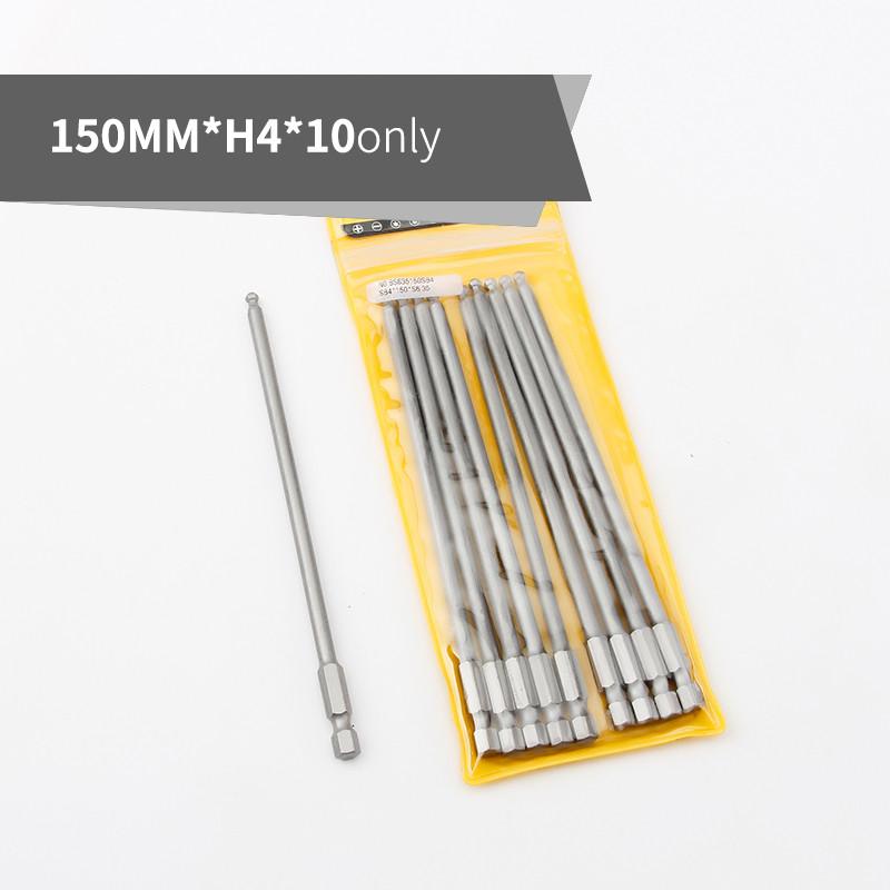 Наборы сверл для отверток с шаровой головкой длиной 150 мм, стальные биты для отверток S2, шестигранные магнитные наборы для ручного ремонта 1/4 дюйма, инструменты