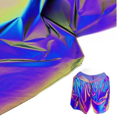 Светоотражающая волшебная ткань, светящаяся в темноте, радужная, ярко отражающая ткань из полиэфирного волокна на отрез для шитья одежды своими руками