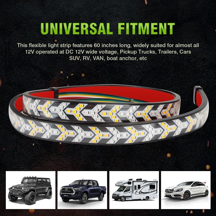 Пикап светодиодный фонарь задней двери автомобиля с сигналом заднего хода, предупреждение о парковке, задний фонарь, автоматический указатель поворота для пикапа, внедорожника 12 В 24 В