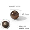 Round Single-hole Cabinet Door Handles Walnut and Beech Wardrobes Cupboards Handle Drawers Knob Furniture Hardware